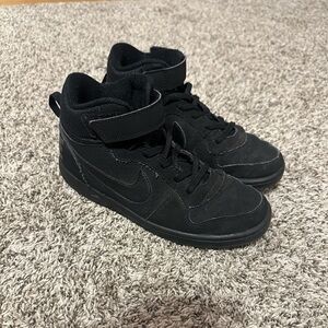Boys Nike Black High-Top Shoes